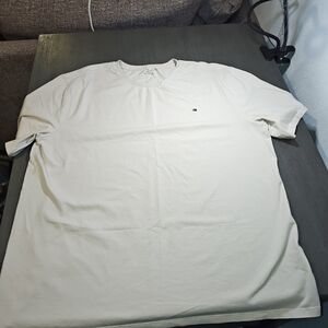 Tommy Hilfiger Men's Cream T-Shirt Size 2XL